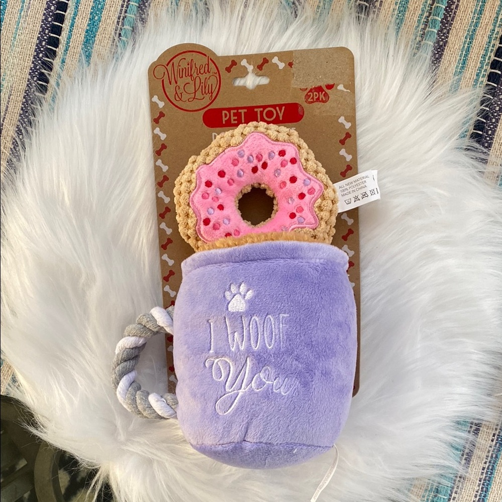 New Wilfred & Lily Pet Toy Set - Purple and Pink